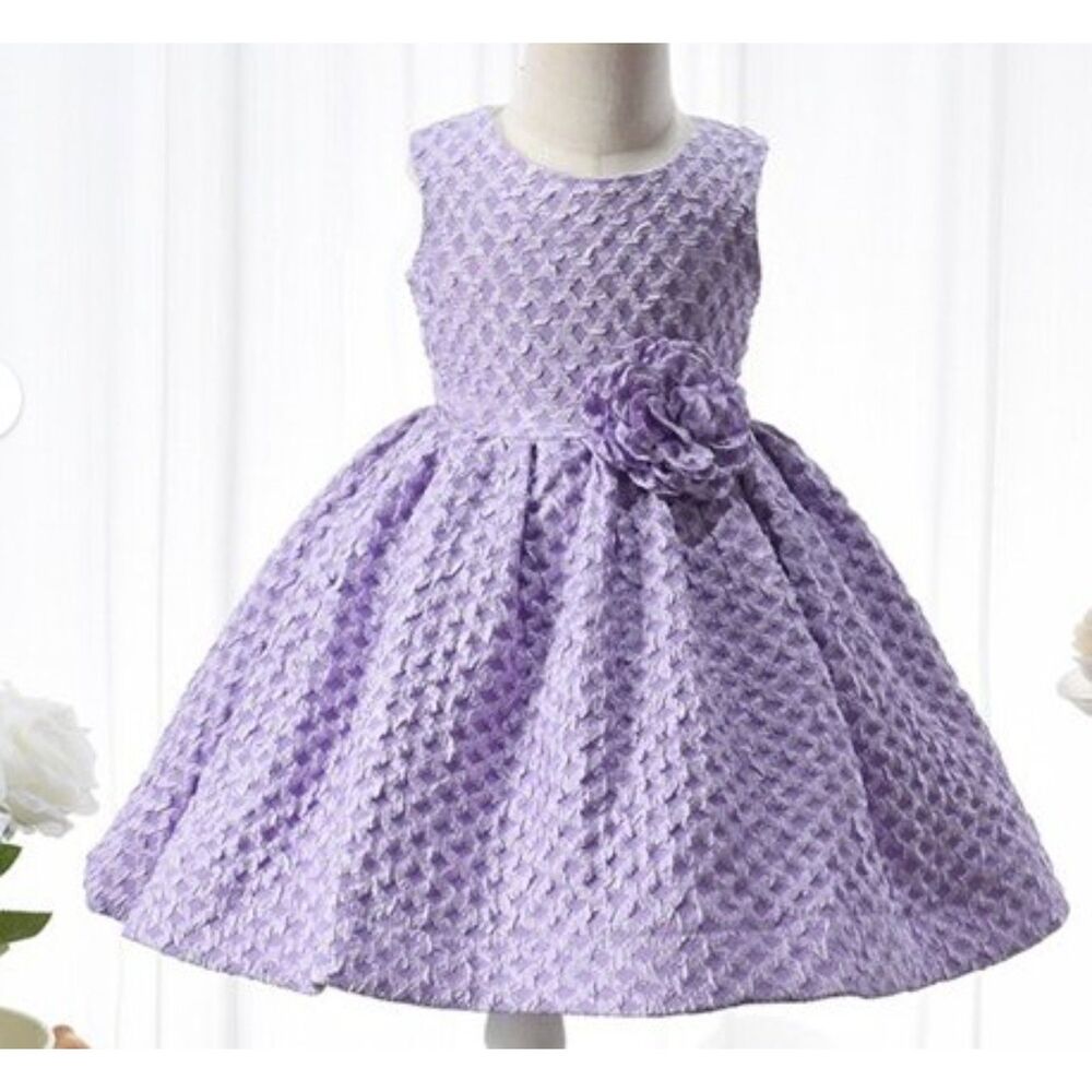 Baby Flower Girls Dress Newborn Tutu Princess Wedding Party Pageant Dress 12-18m